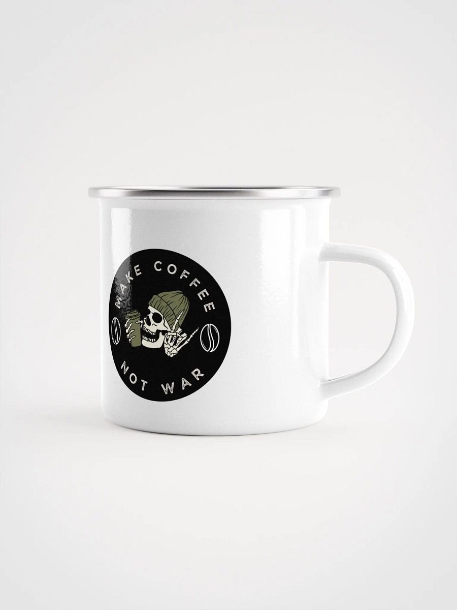 Skull & Beanie Enamel Mug product image (1)