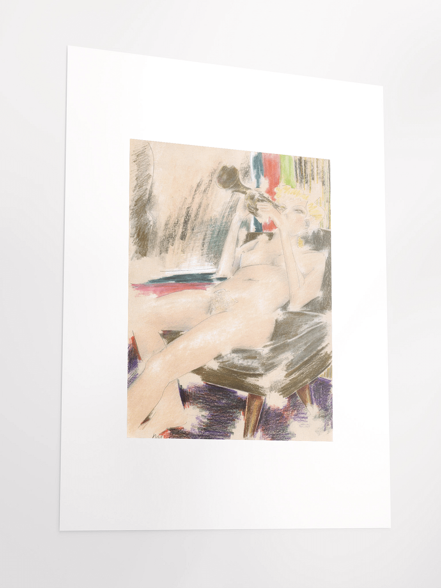 Woman Playing a Trumpet 1985 print product image (4)