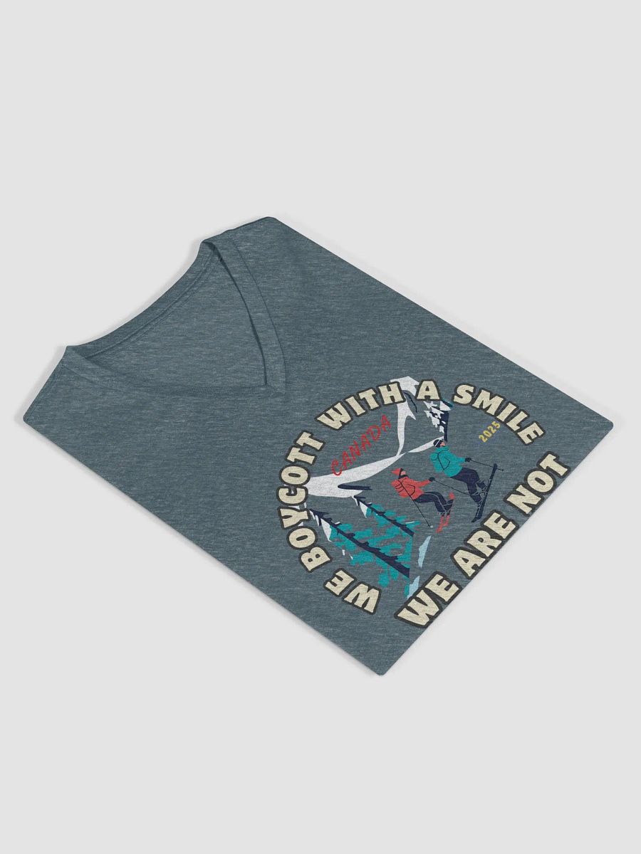 Snowy Canadian Protest Women's V-Neck Tee product image (10)