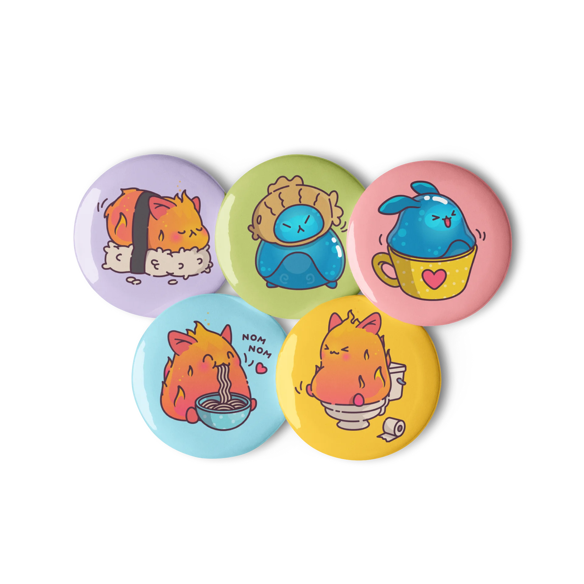 Atsu & Nami Pin Button Set product image (3)