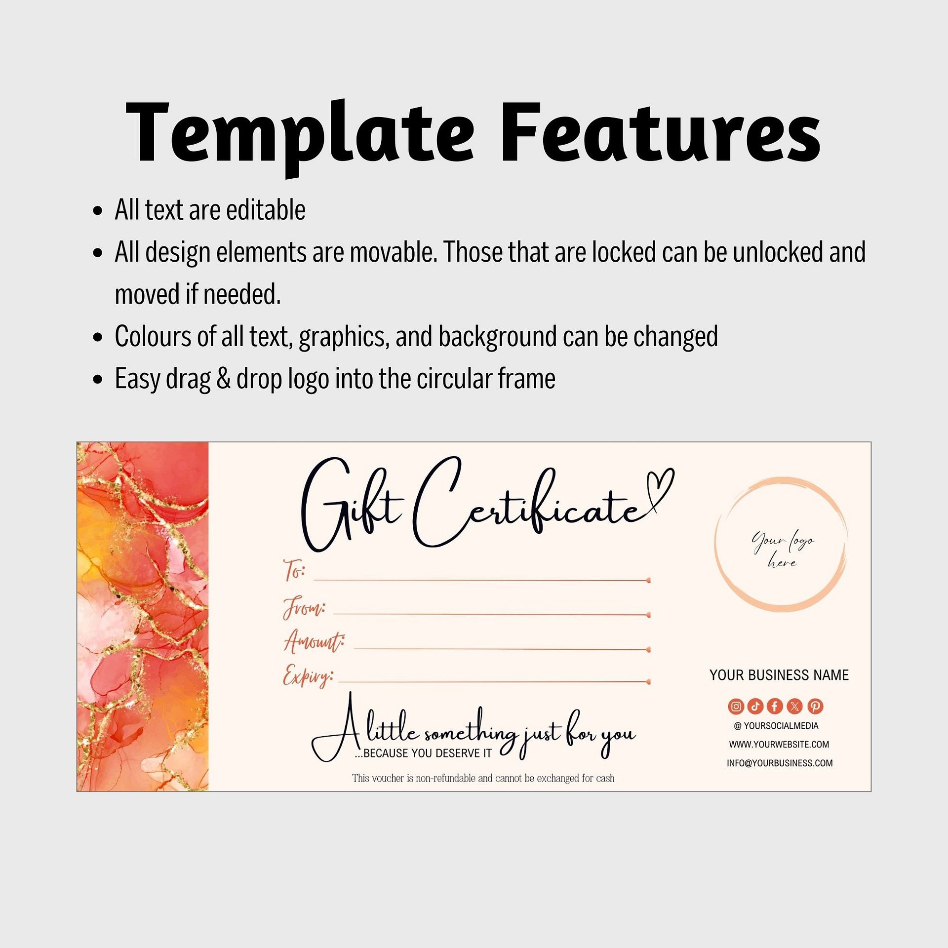 Alani - Gift Certificate Template product image (7)