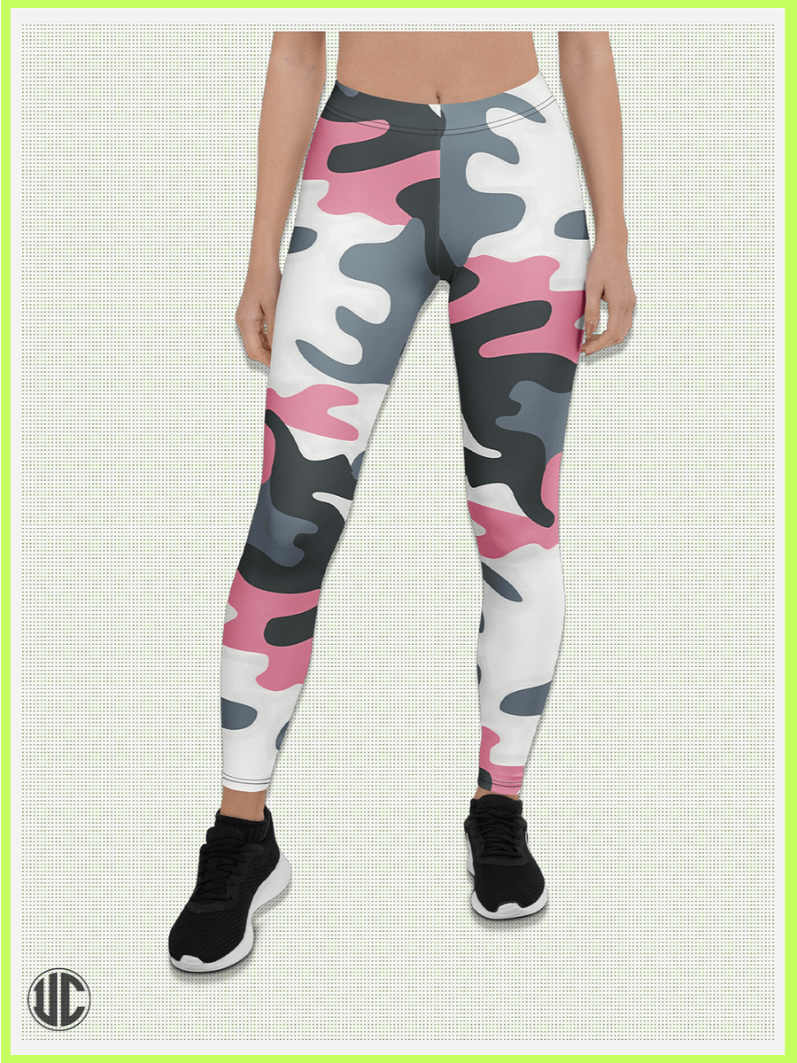Bubblegum Pink Urban Camo – Women’s Leggings product image (1)