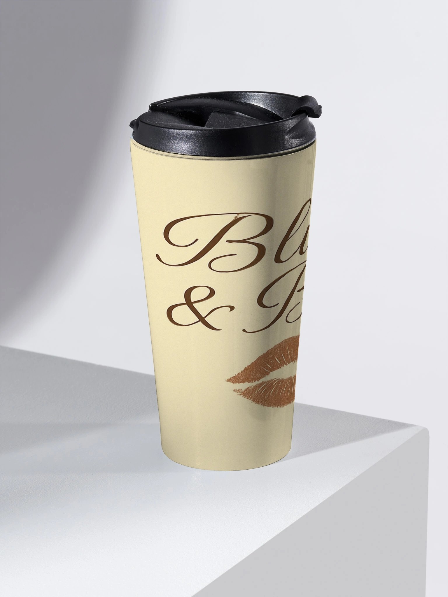 Blush & Brew Yellow Travel Mug product image (2)