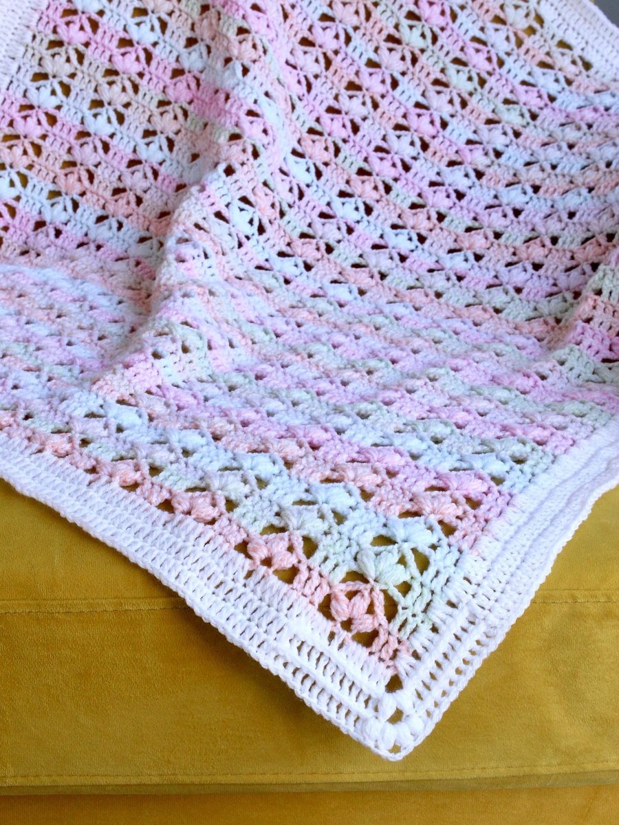 Lace Crochet Baby Blanket - Scarlett Baby Blanket product image (3)