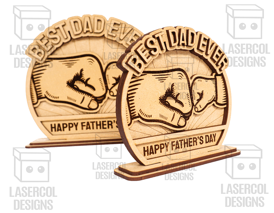 Father's Day Gift Plaque Set 1 (2 Sizes) - Laser Cut Files product image (6)