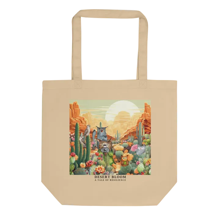 Desert Bloom: A Tale of Resilience Eco Tote Bag (Small) product image (1)