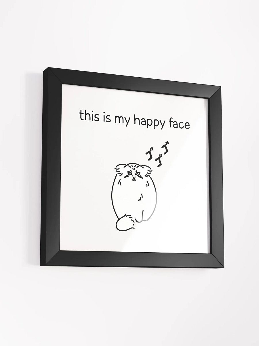This Is My Happy Face - Framed Print product image (9)