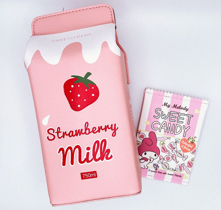 Strawberry Milk Crossbody Purse + Coin Purse product image (1)