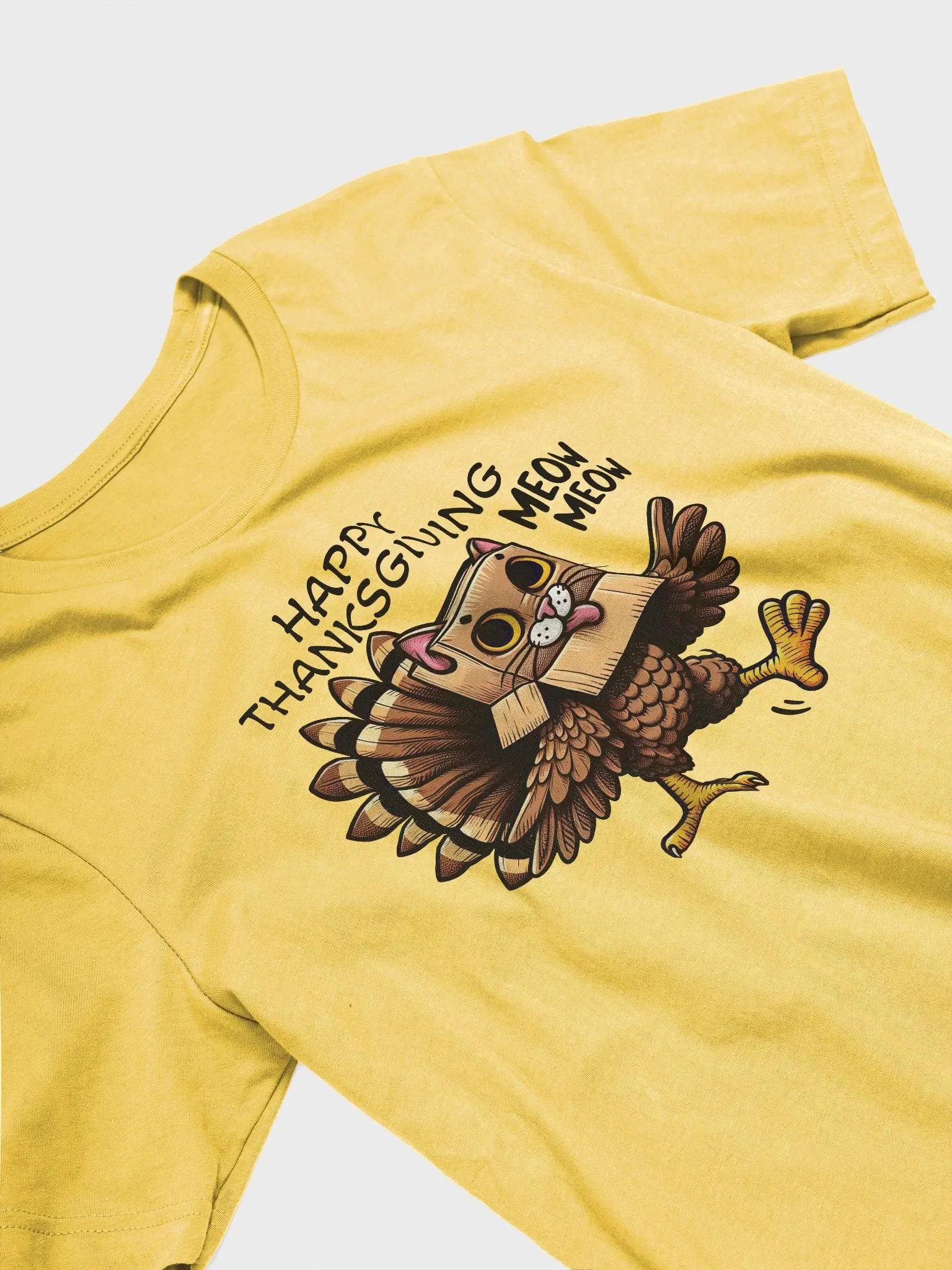 Happy Thanksgiving Meow T shirt product image (29)