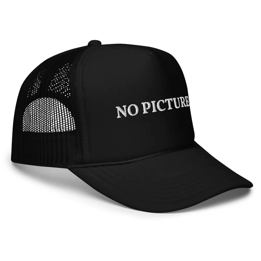 No Pictures - Funny Embroidered Hat Trucker Cap product image (5)