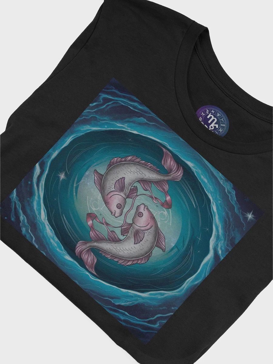 Unisex Pisces Zodiac T-Shirt - Ethereal Fish Design, Astrology Gift product image (7)