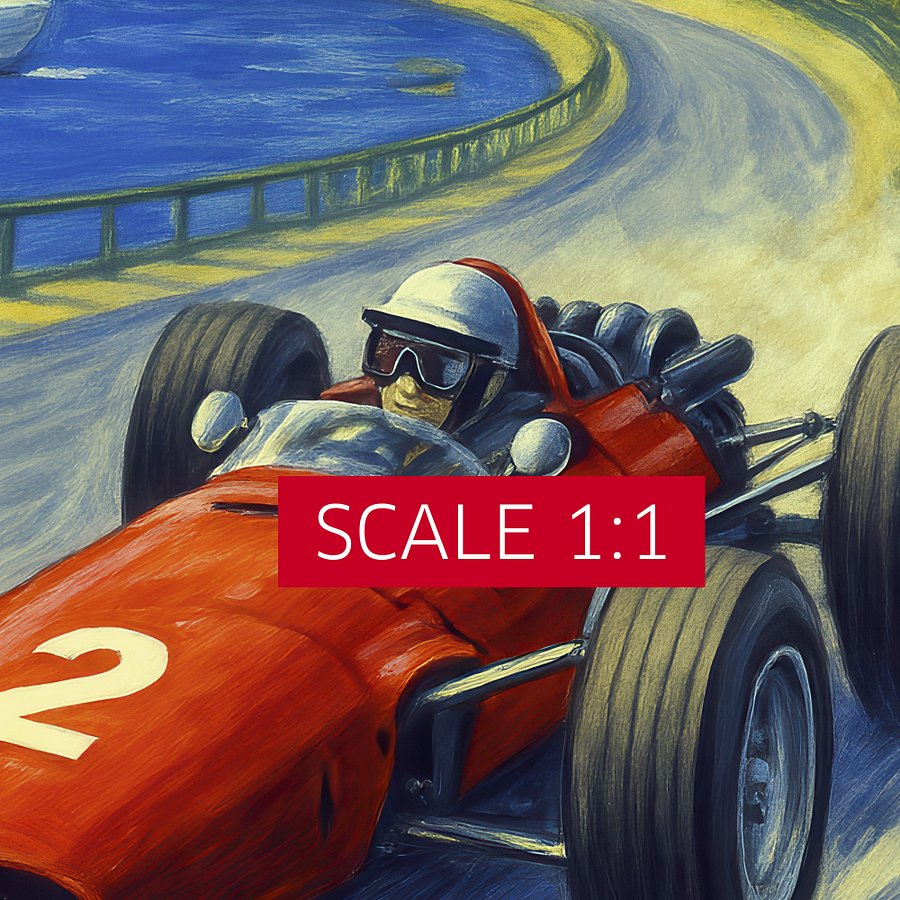 Monaco Vintage F1 Grand Prix 1965 Art Poster — Auto Racing Wall Art, Formula 1 Print product image (4)