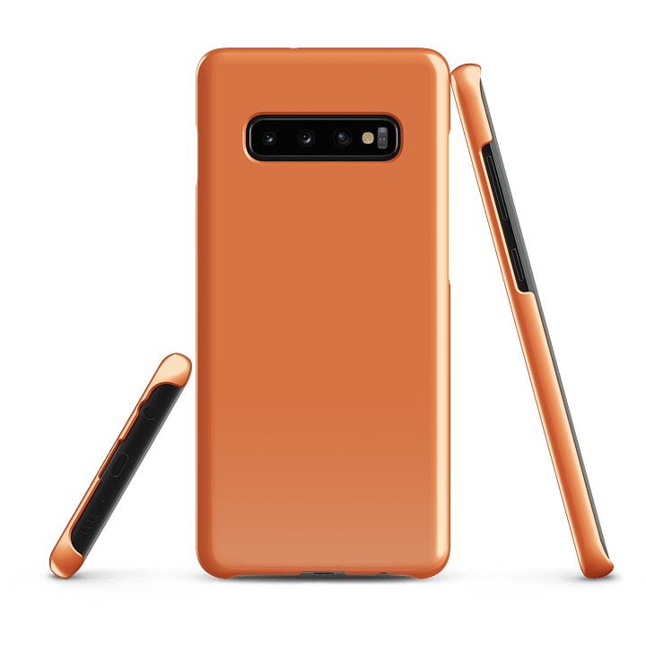 Halloween Pumpkin Orange Solid Color Samsung® Glossy Snap Case product image (3)