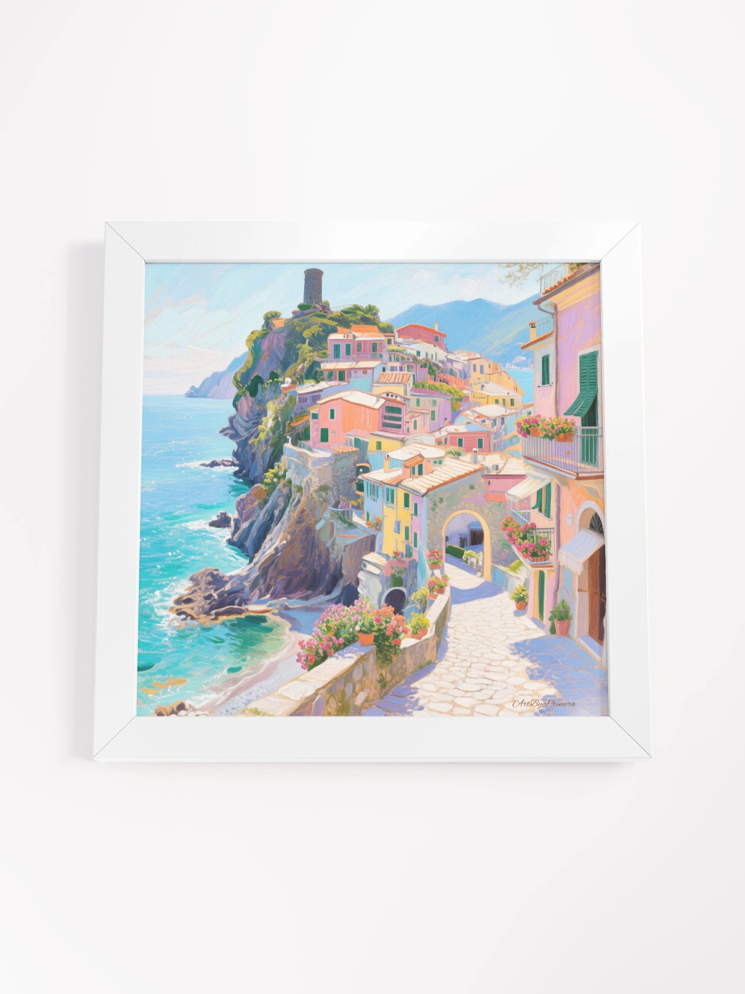 Vernazza Balcony Street View - Framed Poster product image (4)