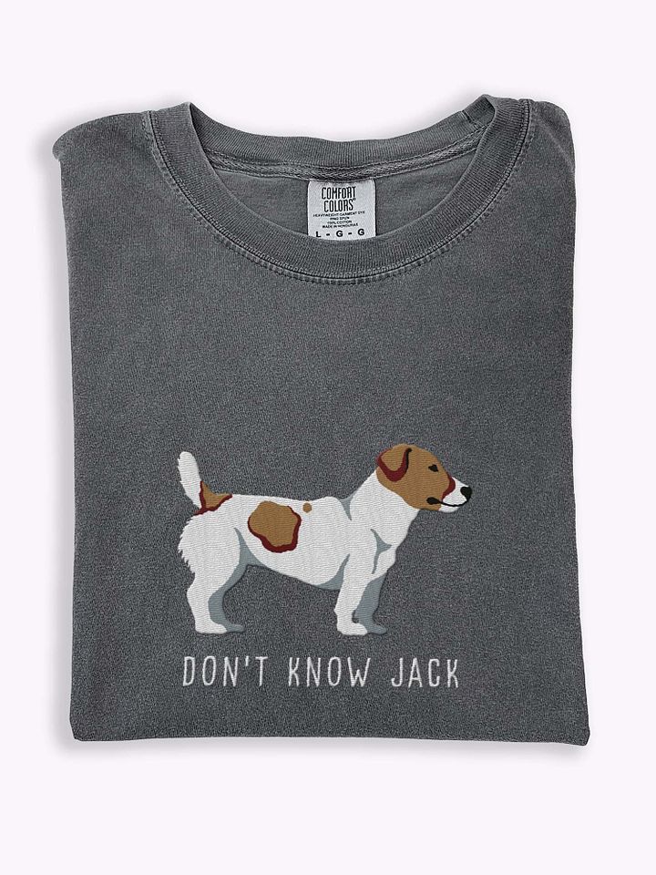 Don't Know Jack T-Shirt(Embroidered) of a Jack Russell Terrier product image (1)
