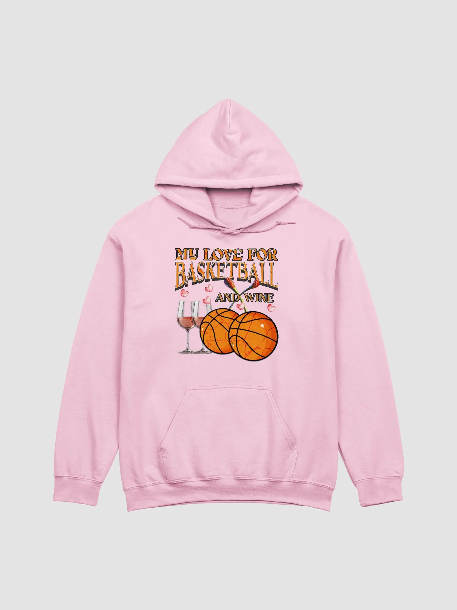 My Love For Basketball And Wine Swish & Sip Classic Hoodie product image (1)