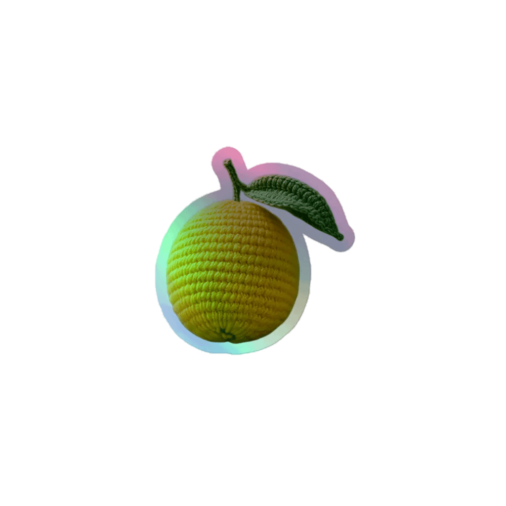 CozyAvocado Kiss-Cut Holographic Sticker Sheet Lemon #1 product image (1)