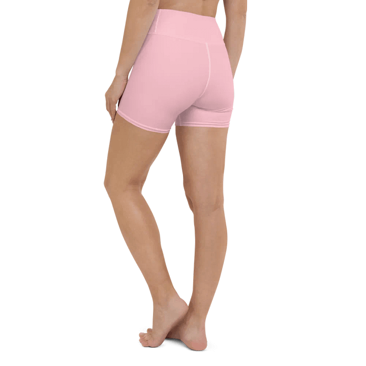 Plain Color Pink Yoga Shorts product image (2)