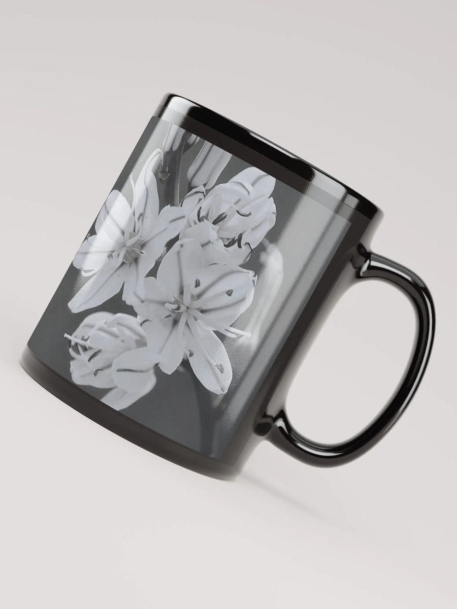 Ethereal Blooms Black Glossy Mug product image (5)