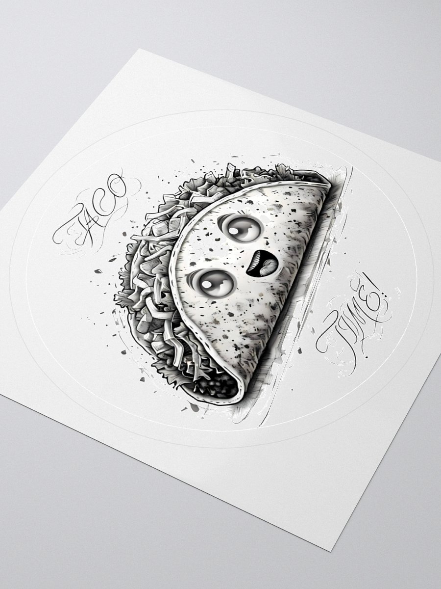 Cute Taco Time Sticker - Ideal for Taco Enthusiasts product image (8)