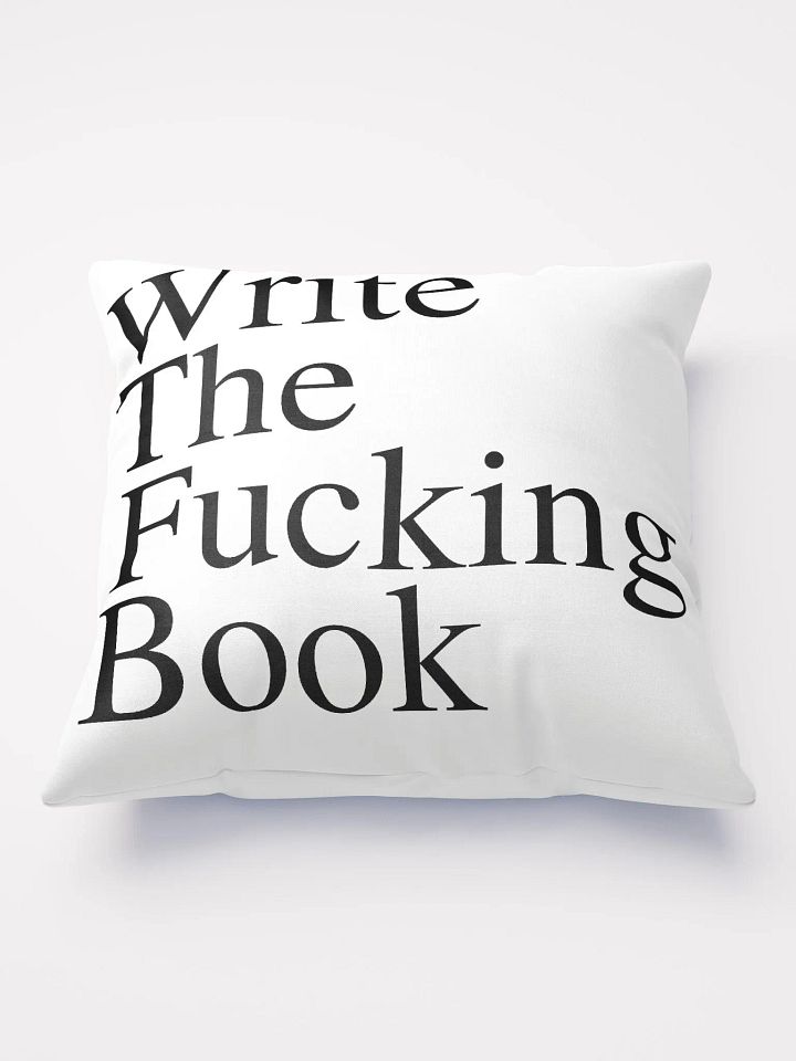 Write the Fucking Book Throw Pillow product image (1)