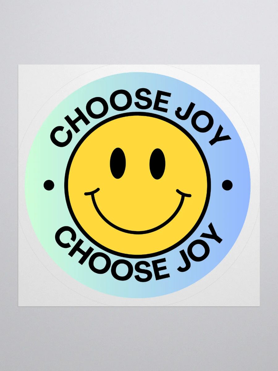 Choose Joy Smiley Vinyl Sticker product image (3)