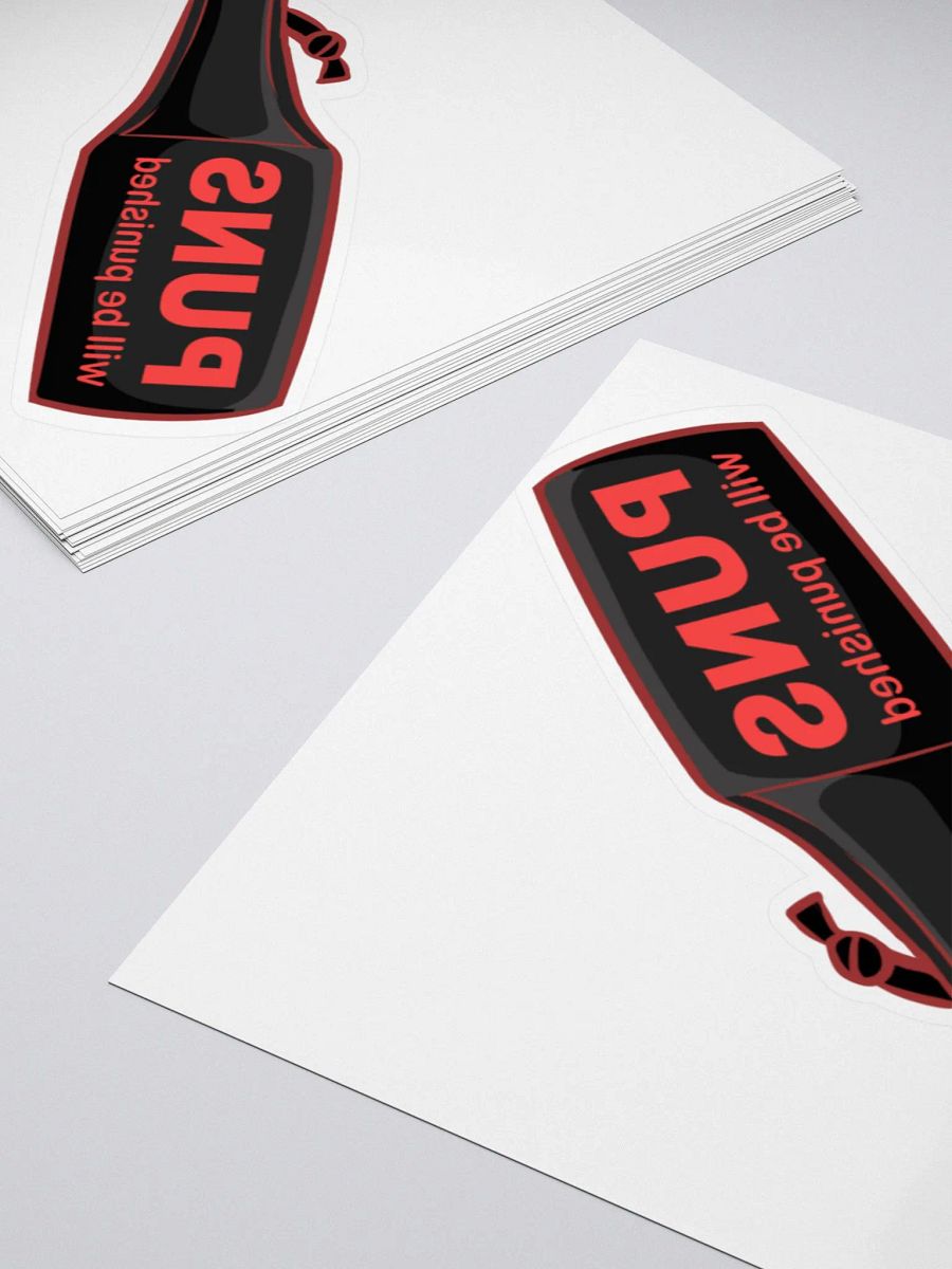 Puns Will Be Punished sticker 🇦🇺 🇨🇦 🇪🇺 🇺🇸 product image (4)