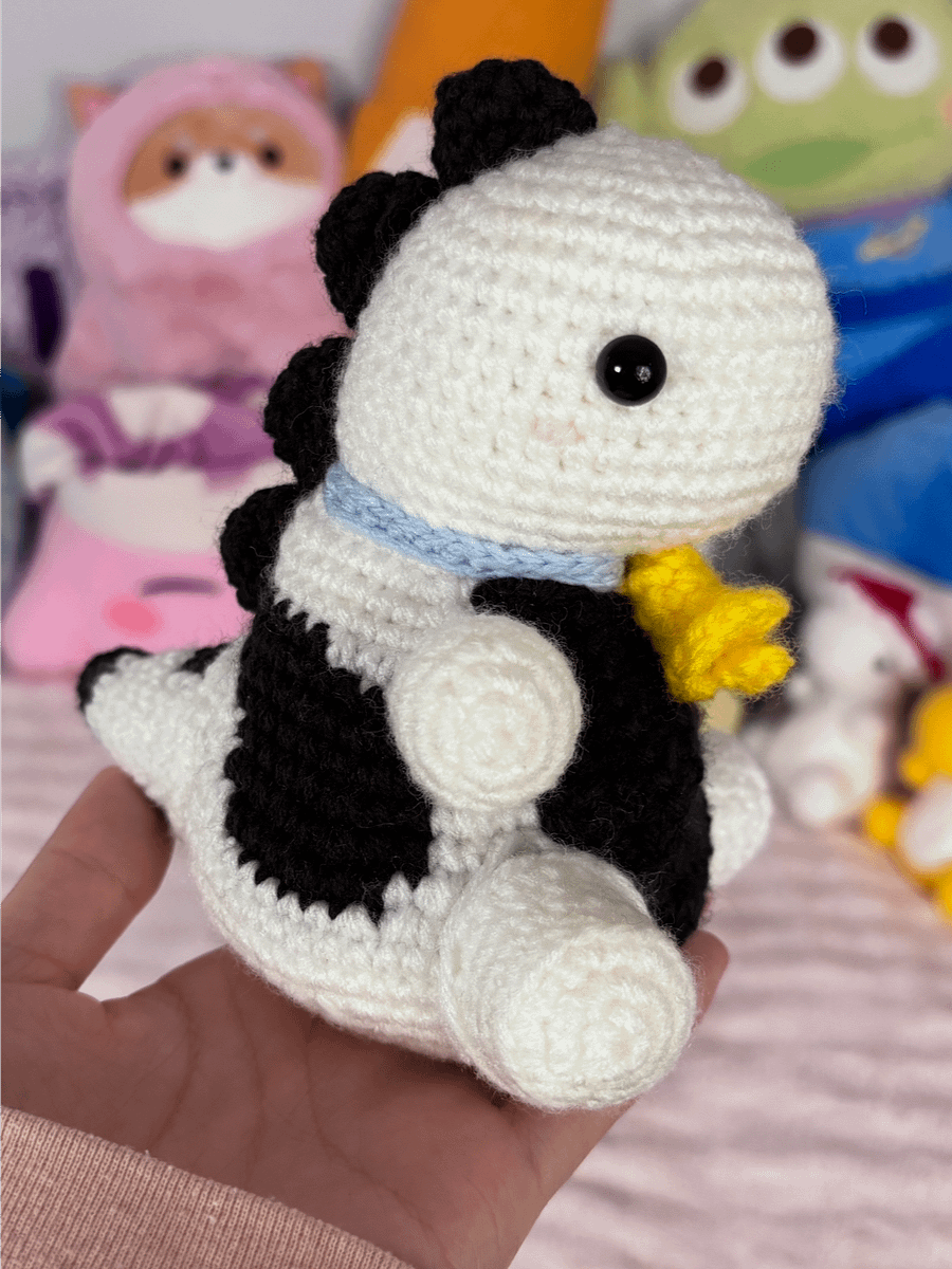 Pudding 🍮 - Chubby Cow Dinosaur Plushie product image (2)