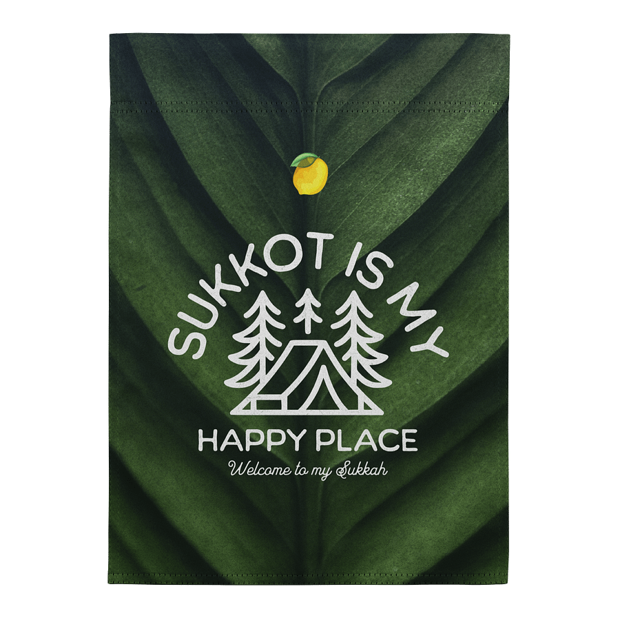 Sukkot Is My Happy Place Garden Flag product image (1)