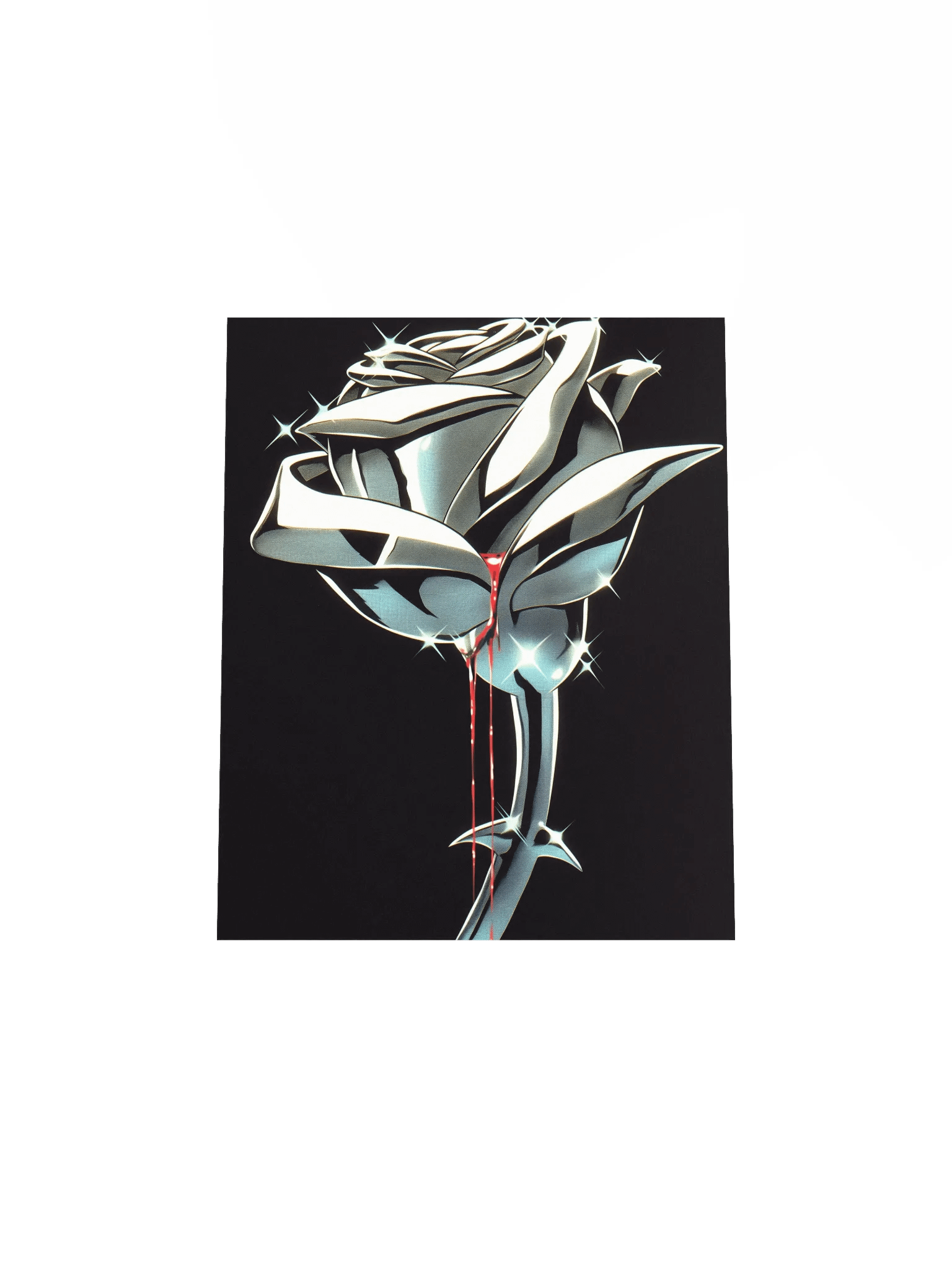 Gothic Metalic Rose Matte Poster product image (4)