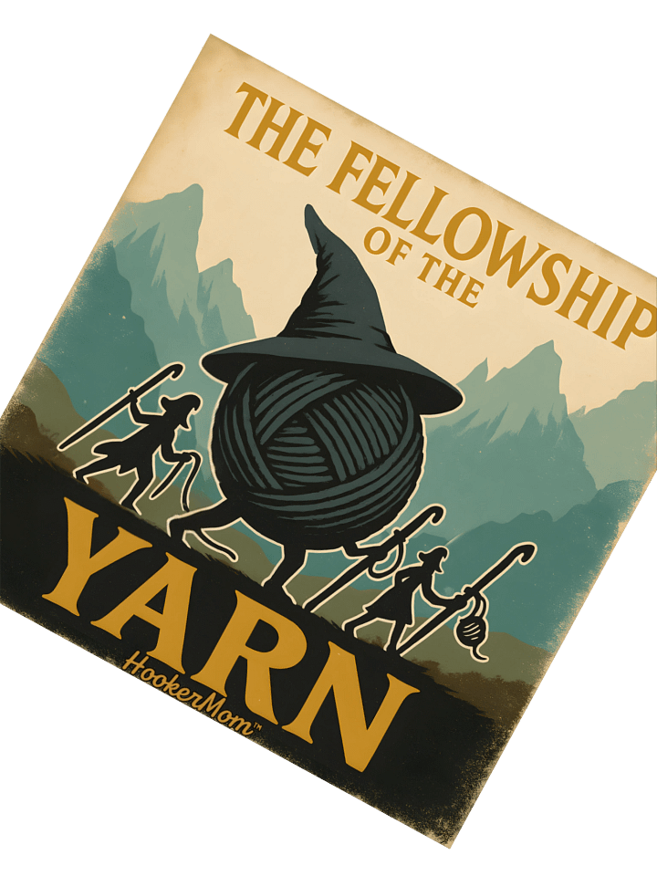 Fellowship of the Yarn™ Sticker – Quest-Approved Chaos product image (2)