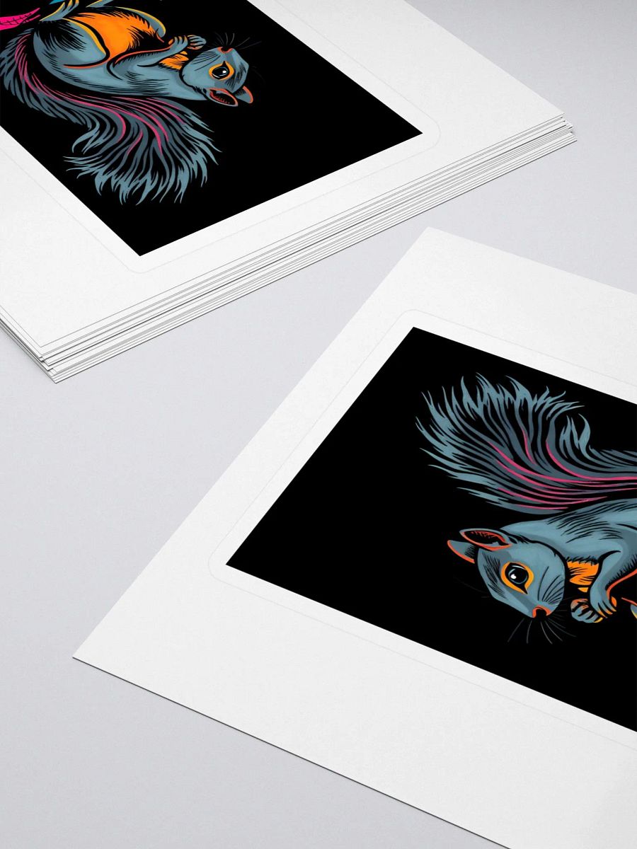 Funky Squirrel Kiss Cut Stickers product image (4)