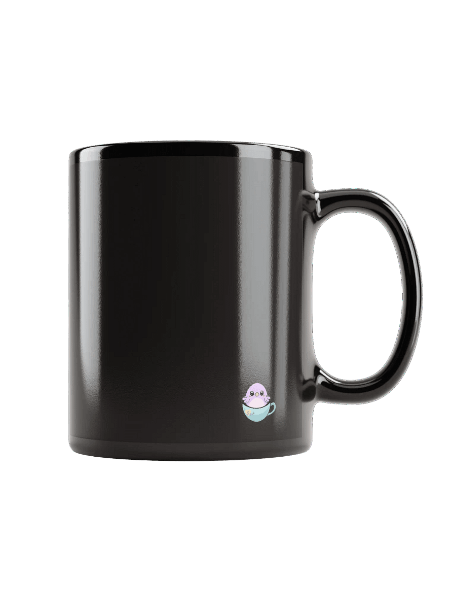 Cat Cup & Book | Black Mug product image (4)