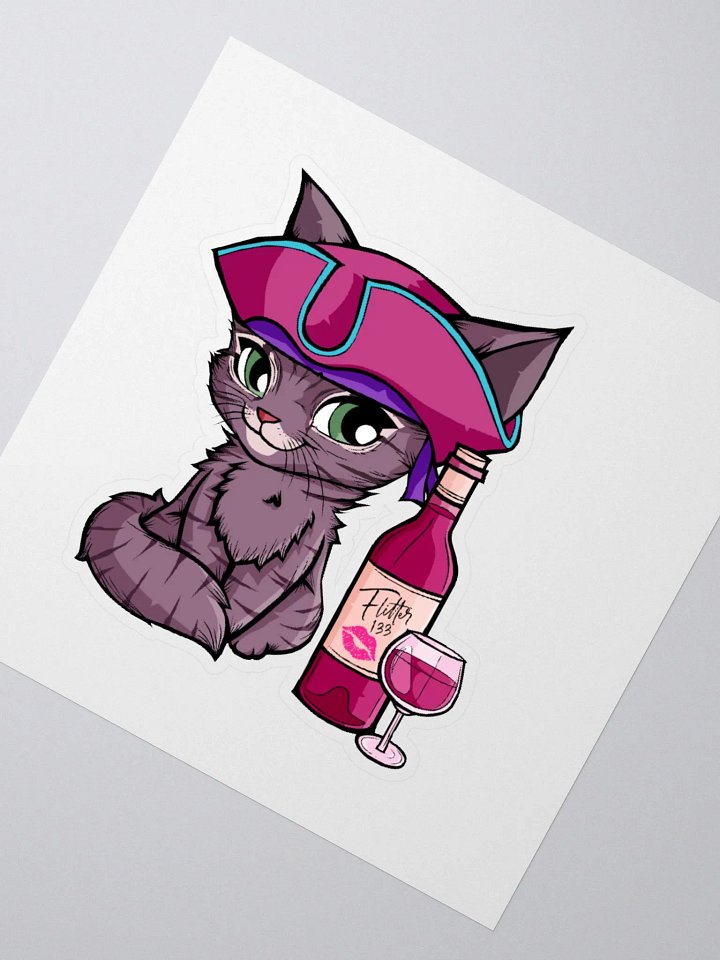 Purr-fect Pirate Cat Sticker product image (5)