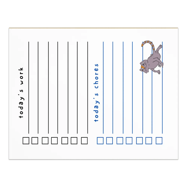Bearded Dragon Chore Checklist Notepad product image (2)