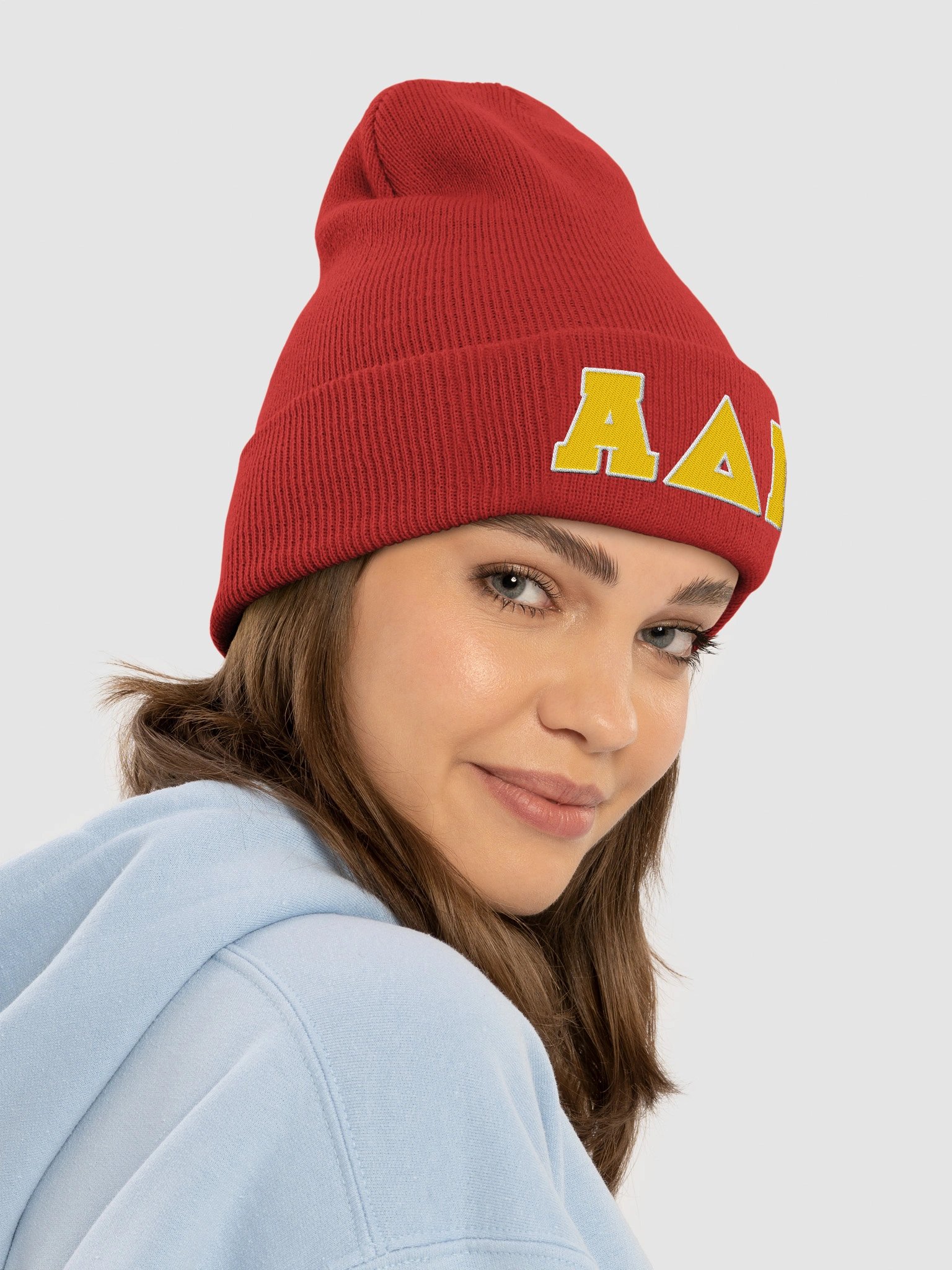 Alpha Delta Gamma Cuffed Beanie product image (4)