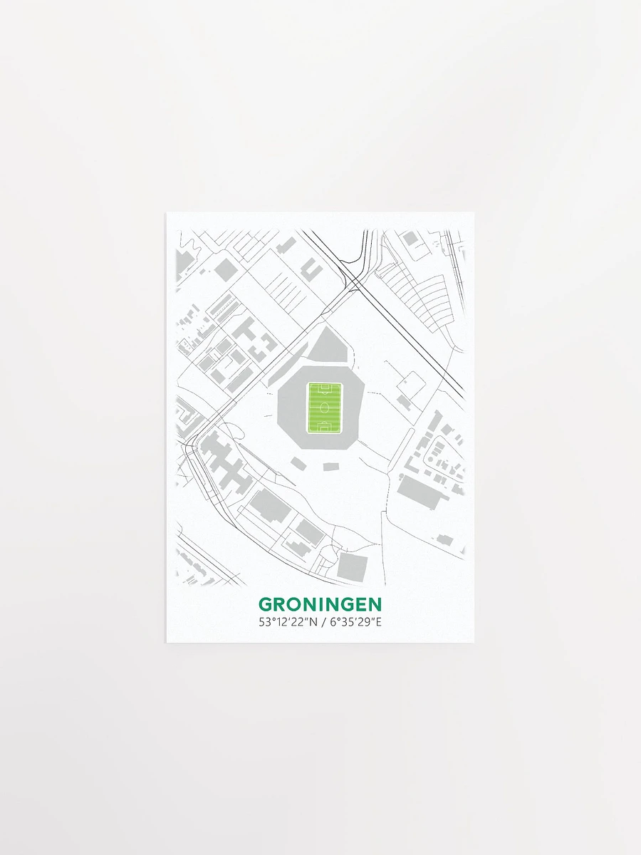 Groningen Stadium Map Design Poster product image (1)