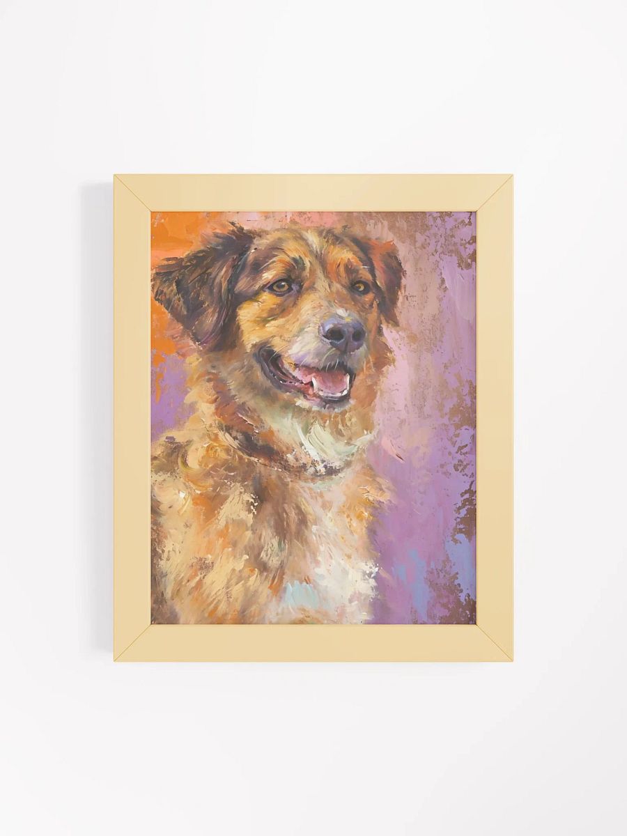 Vibrant Dog Portrait Matte Poster product image (7)