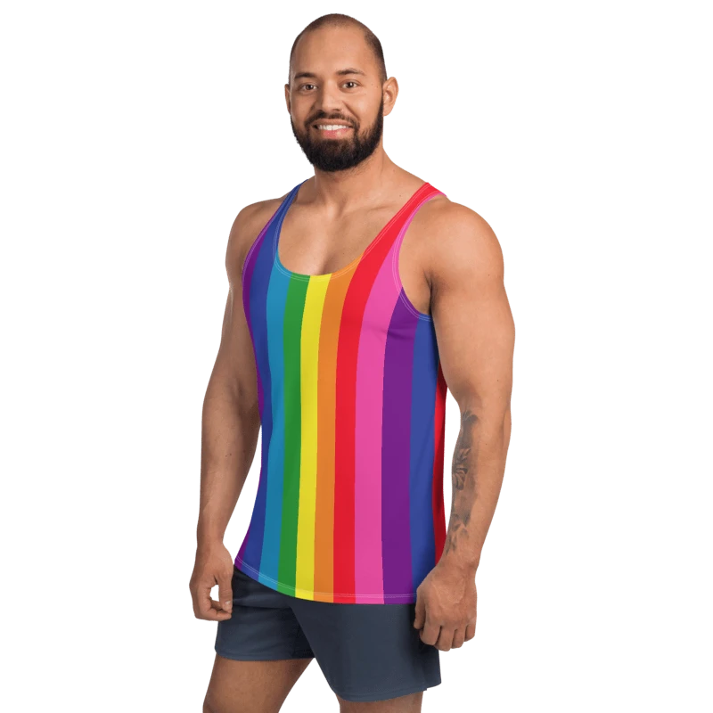 1978 Rainbow Pride Flag = 8-Color - All-Over Print Tank product image (7)