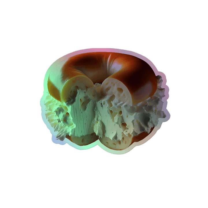 Holographic Bagel Sticker product image (2)