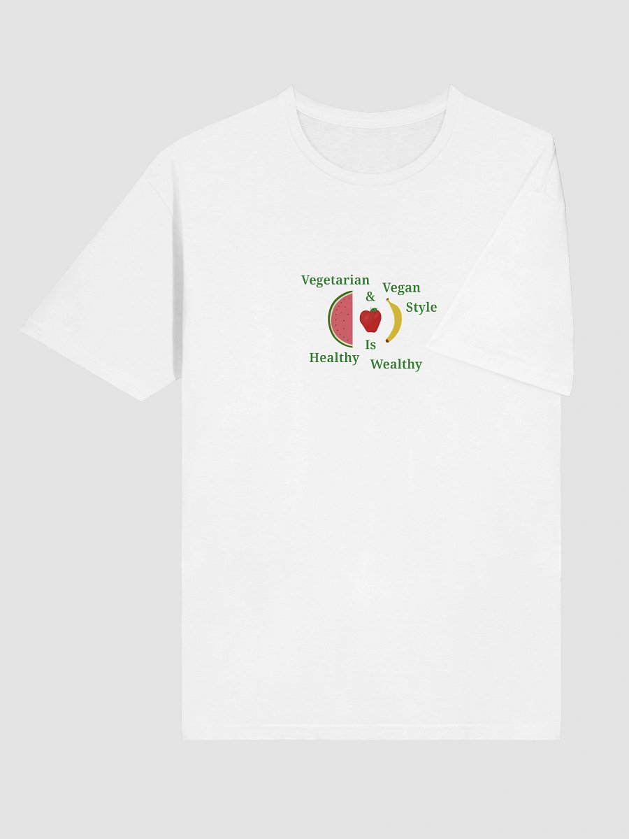 Healthy & Wealthy Vegetarian T-Shirt product image (6)