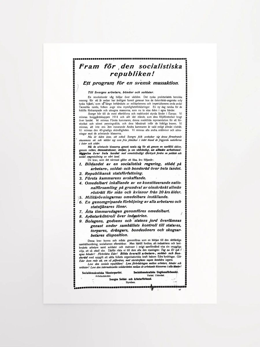 Fram för den socialistiska republiken! product image (4)