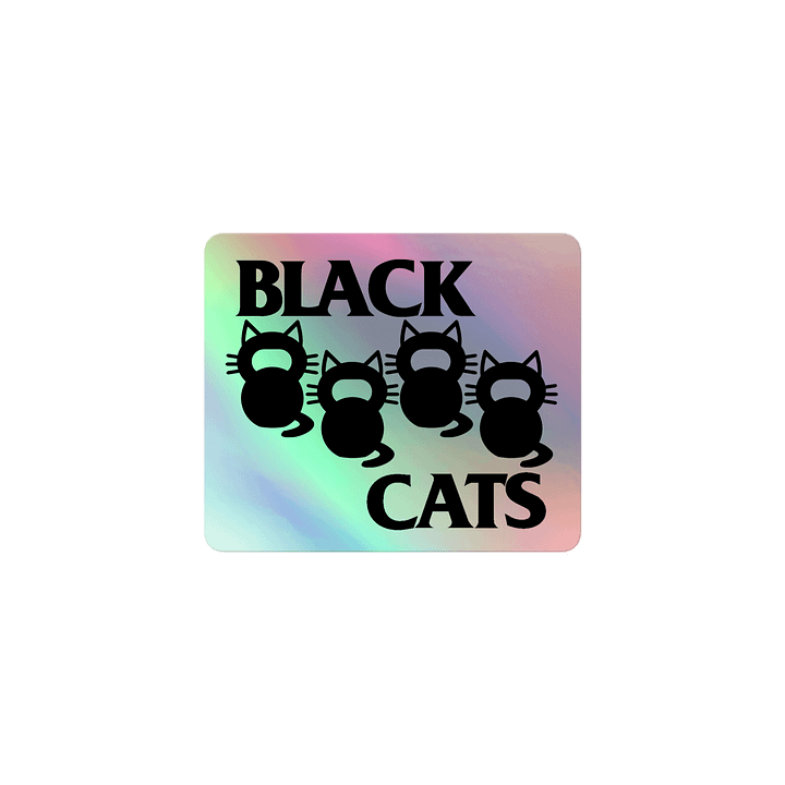 Black Cats Holo Sticker product image (1)