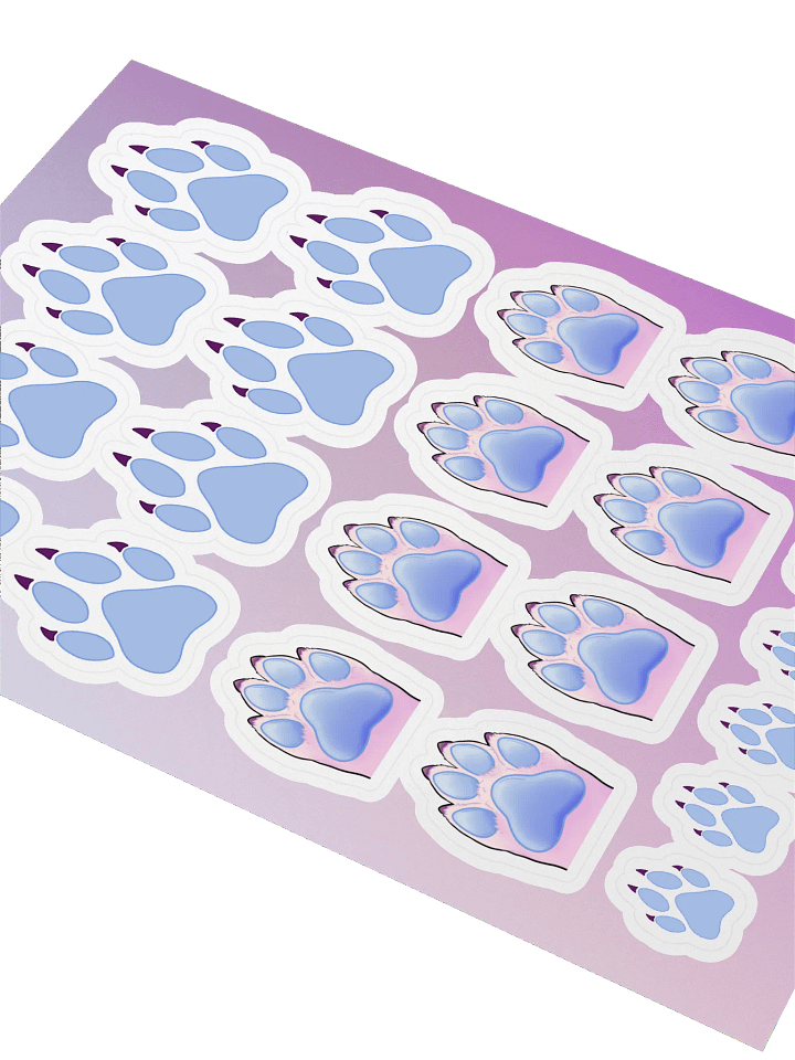 Paw Print Sticker Sheet product image (2)