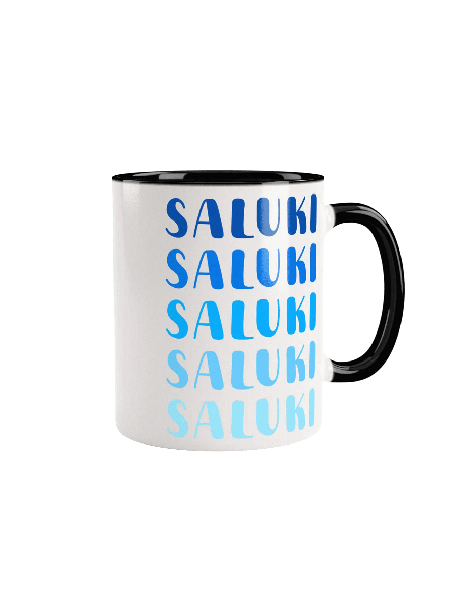 Saluki Blue Trendy Ombre 11oz Mug For Saluki Lovers product image (4)