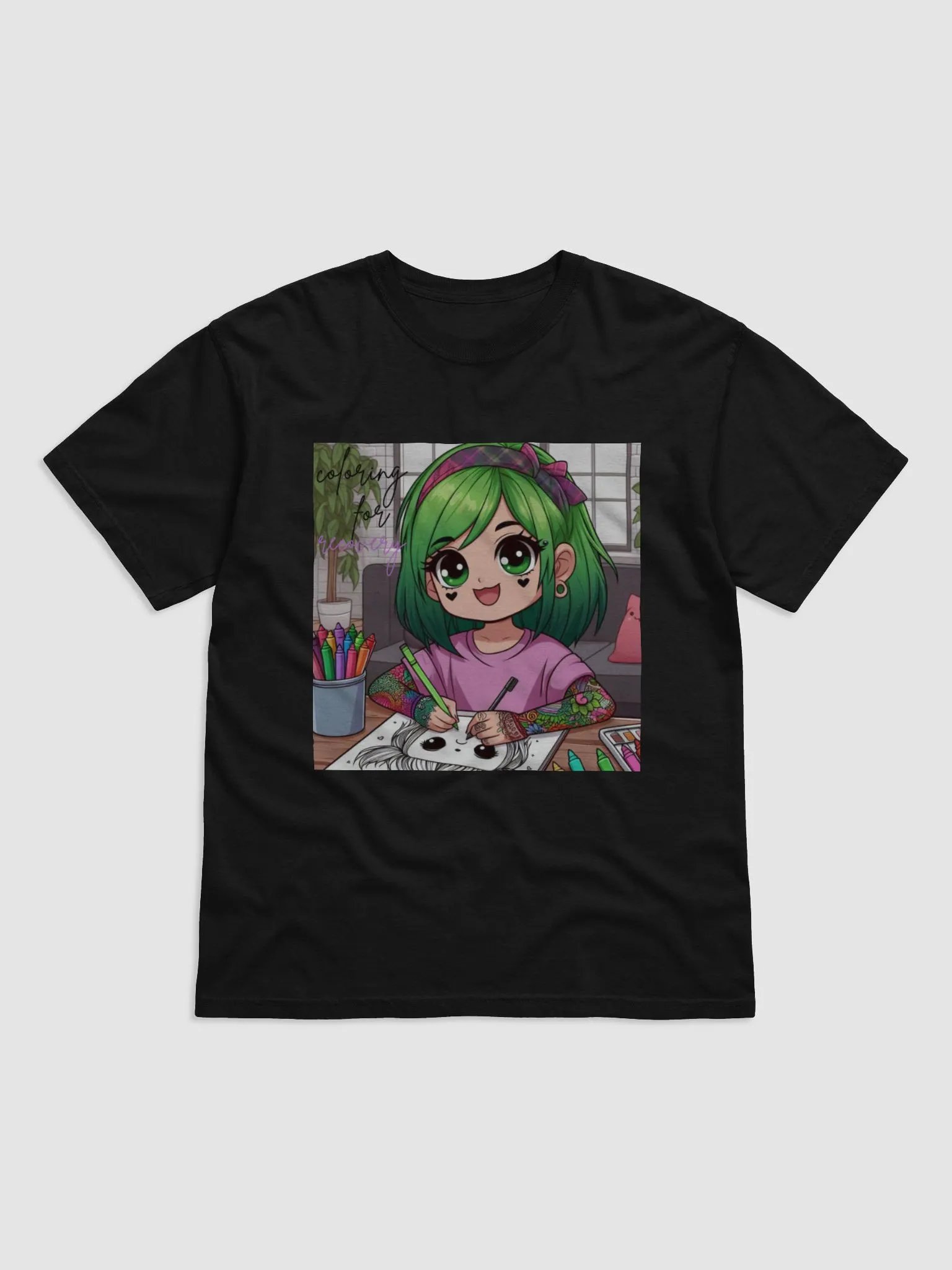 coloring for recovery men shirt product image (1)