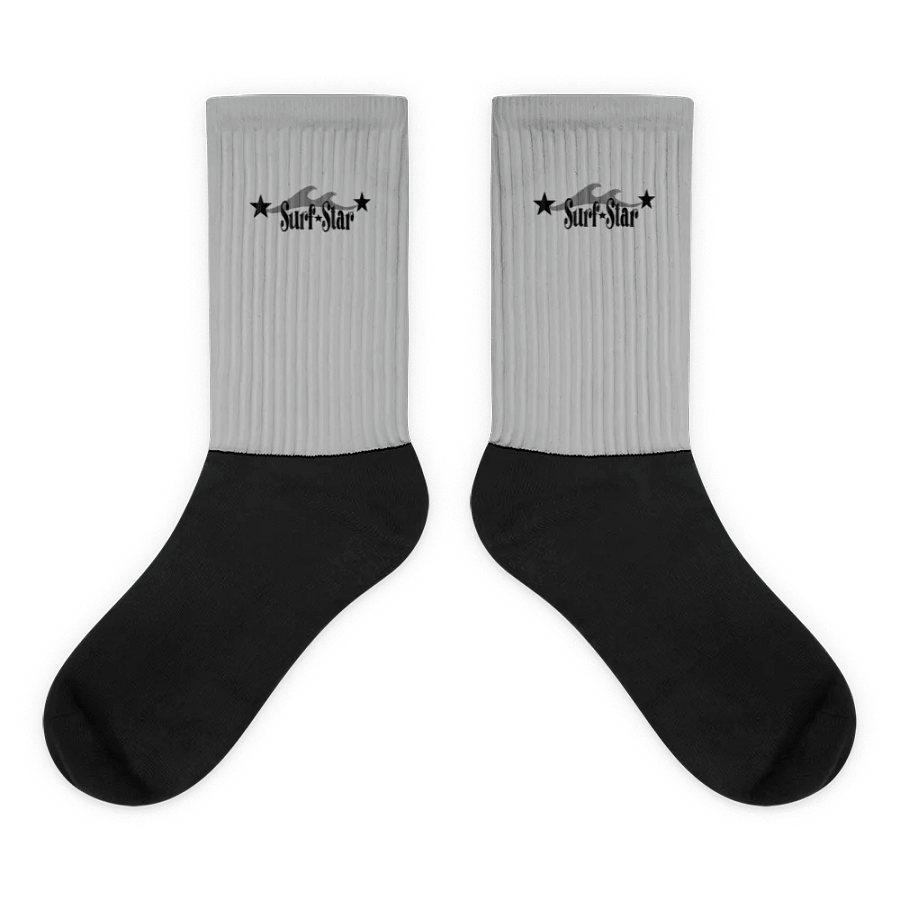 Surf star logo, gray socks product image (1)
