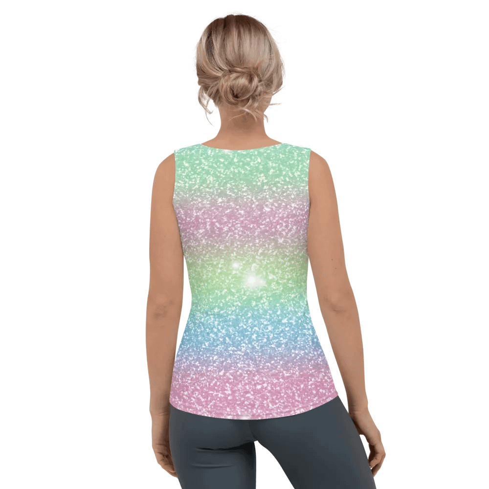 Glitter Unicorn Texture Design Tank Top (9) product image (4)