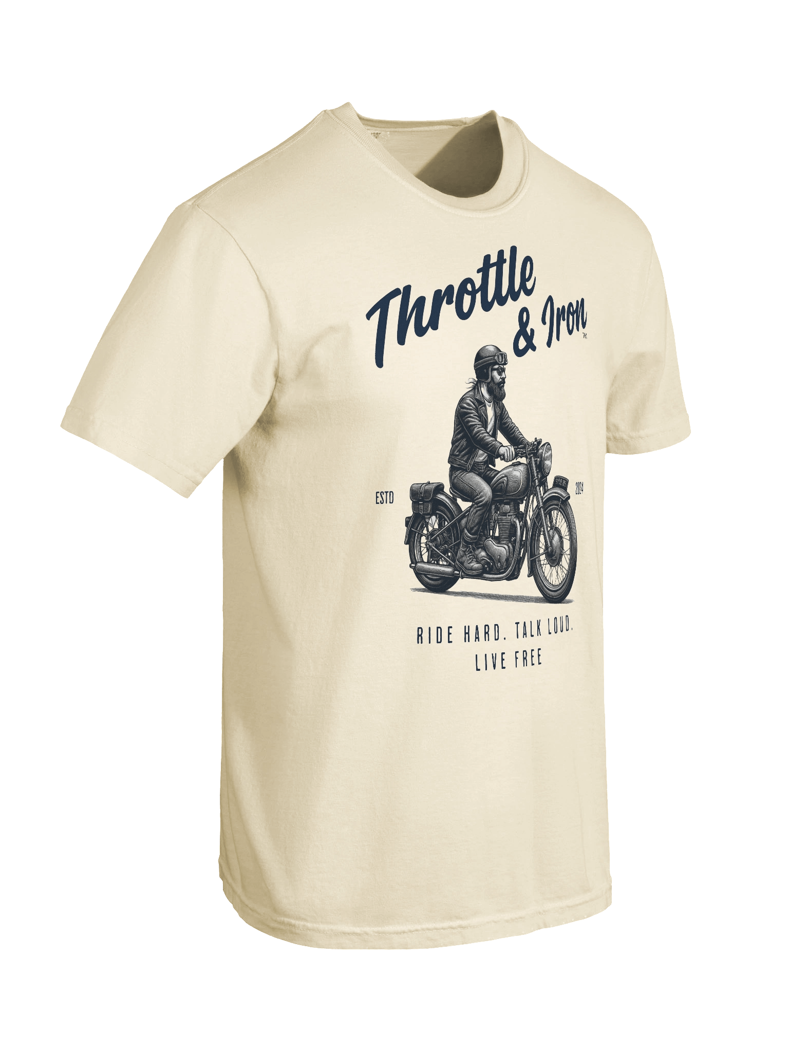 Throttle & Iron “Classic Cruiser” Tee — Men’s Retro Rider Edition product image (78)