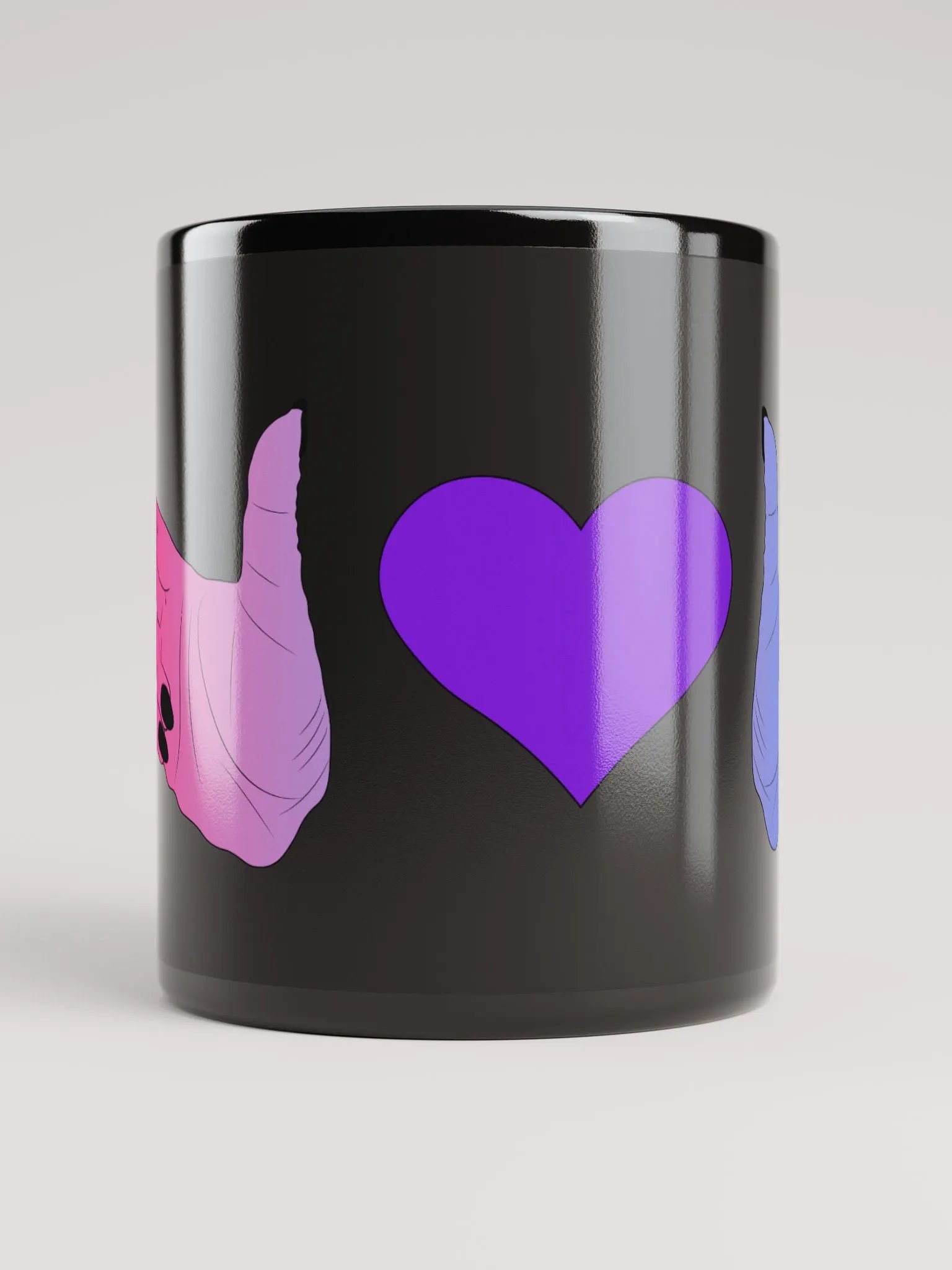 Finger Guns (bi flag) Mug product image (9)